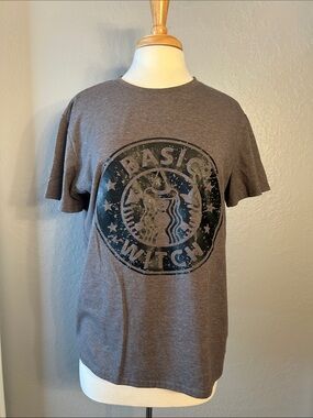 Women’s “Basic Witch” Graphic Tee - Gray